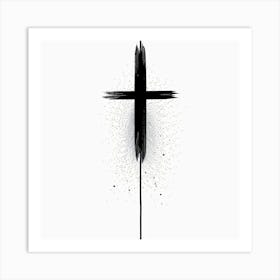 Cross Painting Art Print