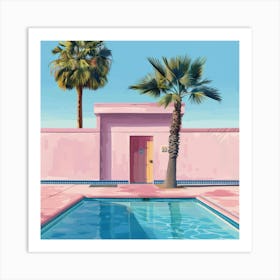 Pink Pool 9 Art Print