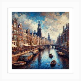 Amsterdam Canal 4 Art Print