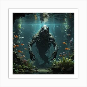 Creature From The Deep Art Print