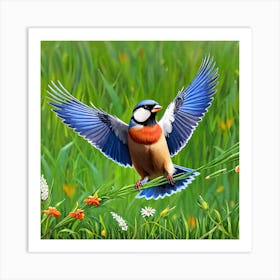 Bird In Flight 15 Art Print