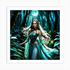 Fairy In The Forest Art Print