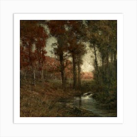 Stream In The Woods 3 Art Print