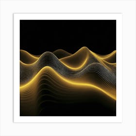 Wave Pattern - Wave Stock Videos & Royalty-Free Footage Art Print