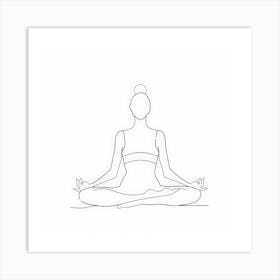 Yoga Pose Art Print