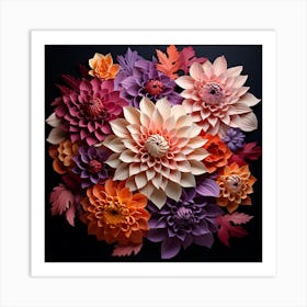 Paper Flowers 16 Art Print