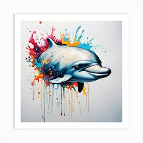 Dolphin Painting Art Print