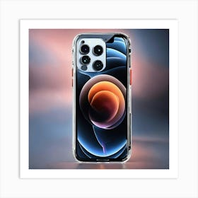 A Photo Of A New Iphone 13 With A White Background (1) Art Print