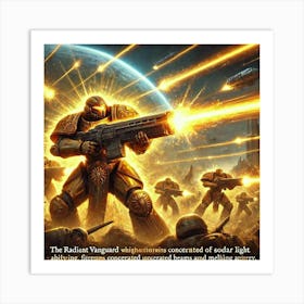 A Depiction Of The Radiant Vanguard Utilizing The Art Print