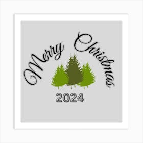 Merry Christmas 2024 Art Print