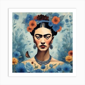 A Captivating Frida Kahloinspired Flora Art Print