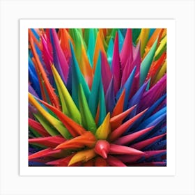 1000013733 Colored spikes Art Print