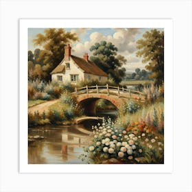 Bridge cottage Art Print