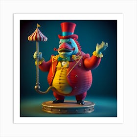 Circus Freak Show Fish (Series) Ringmaster Art Print