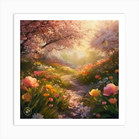 Blossoming Path Art Print