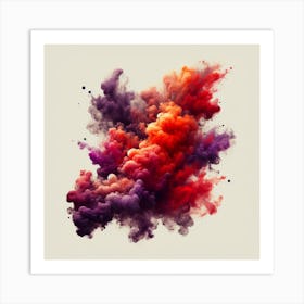 Smoke Abstract 2 Art Print