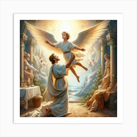 angelic ascent Art Print