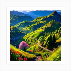 Chinese Landscape Painting Art Print