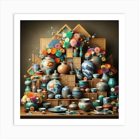 Asian Wares Art Print