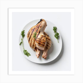 Grilled Chicken Art Print