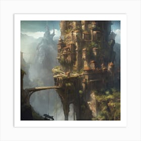 Fantasy Castle 74 Art Print