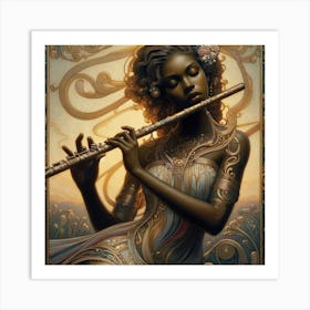 Flautist Art Print