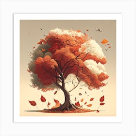 Autumn Tree Art Print