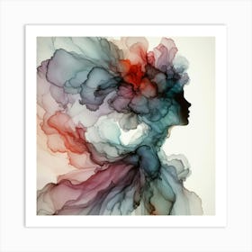 Abstract Of A Woman 3 Art Print