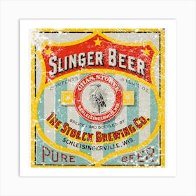 Slinger Beer Art Print