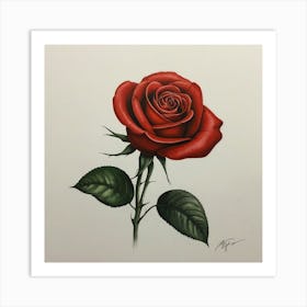 Red Rose 2 Art Print