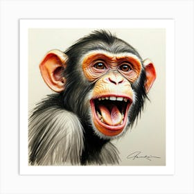 Chimpanzee 10 Art Print