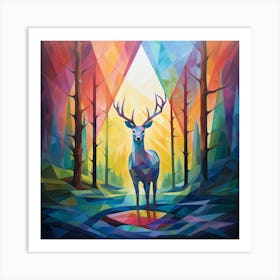 Deer In The Forest 1 Art Print