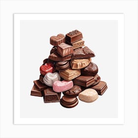 Pile Of Chocolates 3 Art Print