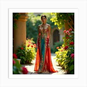 Asian Wedding Dress Art Print