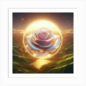 Rose In The Sky 1 Art Print