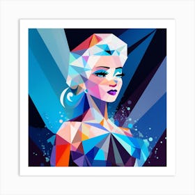 Polygonal Art Art Print