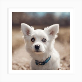 Portrait Of A Dog Art Print