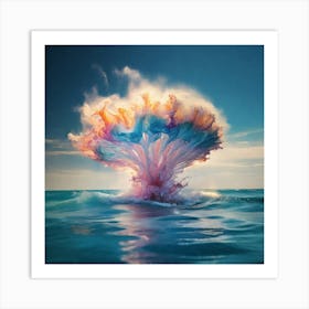 Explosion In The Ocean Art Print