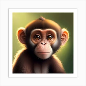 Playful Primate Art Print