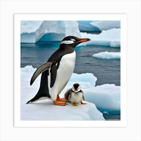 Antarctic Penguins 7 Art Print