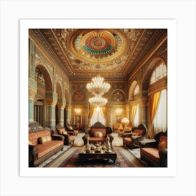 Ornate Living Room Art Print