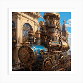 Steam Train 1 Art Print