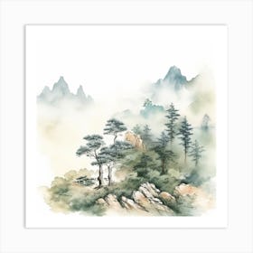 Chinese Landscape Painting Art Print