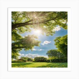 Sunny Day In The Park Art Print