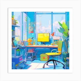 Home office in Japan Art Print