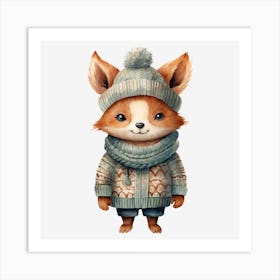 Cute Fox Art Print