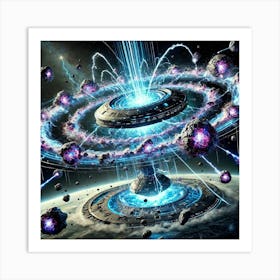 A Futuristic Sci Fi Depiction Of The Celestial Sto Art Print