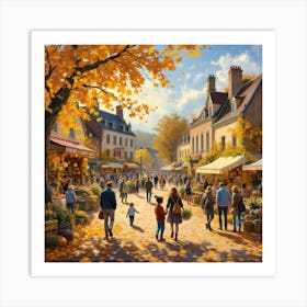 Autumn Market Art Print