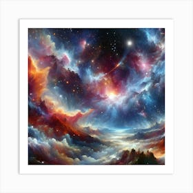 Cosmic Whirl 12 Art Print