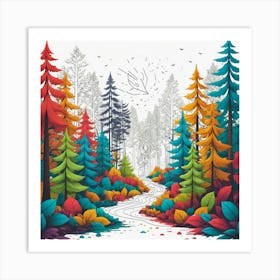 Forest Scene Art Print